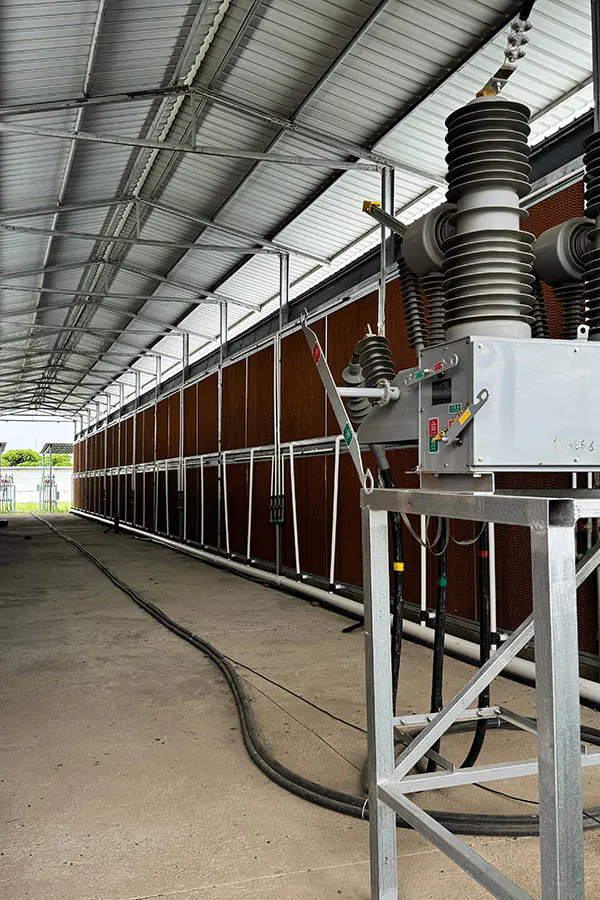 Transformator- und Strominfrastruktur im Mining Datencenter Äthiopien
