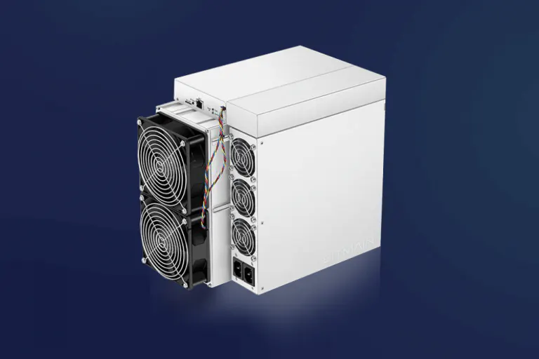 ASIC Mining Hardware auf dunklem Hintergrund